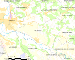 Map commune FR insee code 17086